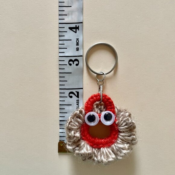 Lightweight Keychain Charm, Crochet Handmade Backpack Charm - Picture 7 of 7
